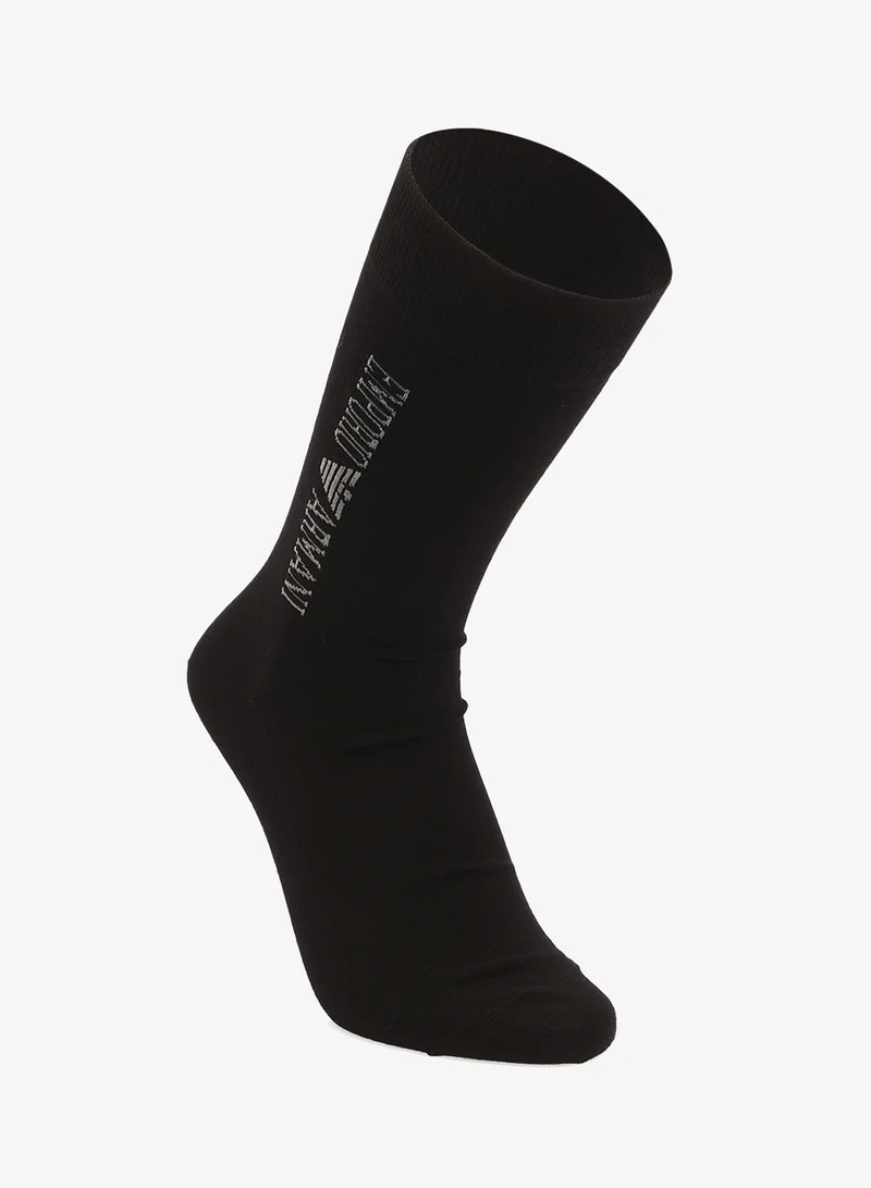 EMPORIO ARMANI  3 Pack Of Logo Crew Socks for Men | Best Price UAE